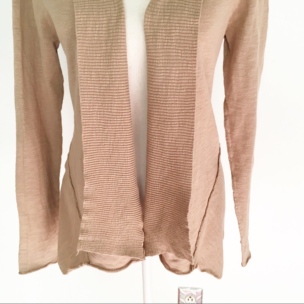 Grace Elements Tan Open Front Cardigan Size Large - image 4